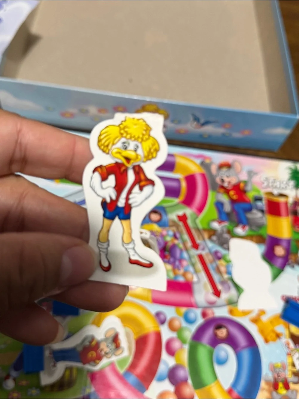 Vintage Chuck E Cheese’s Skytubes Board Game